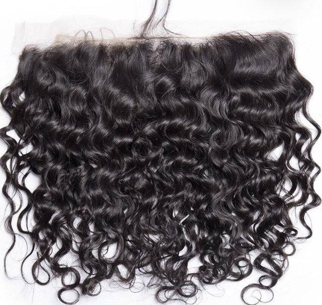 Celebrity Styles Virgin Water Wave 13x4 HD Lace Frontal featuring natural, unprocessed Brazilian virgin human hair with a soft water wave texture.