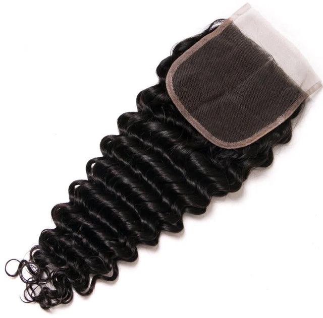 Celebrity Styles Virgin Deep Wave 4x4 HD Lace Closures