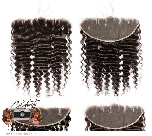 Celebrity Styles Raw Deep Wave 13X4 Hd Lace Frontals 14