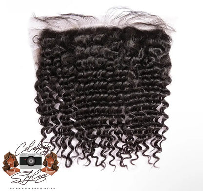 Celebrity Styles Raw Deep Wave 13X6 Hd Lace Frontals 14